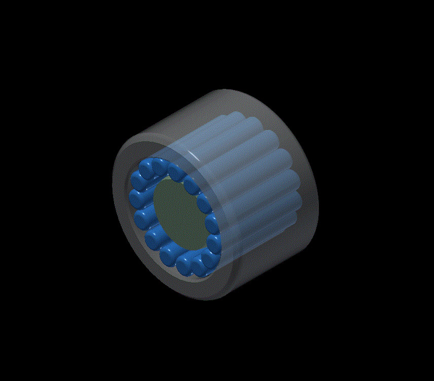3D Isolated Bearing Schematic