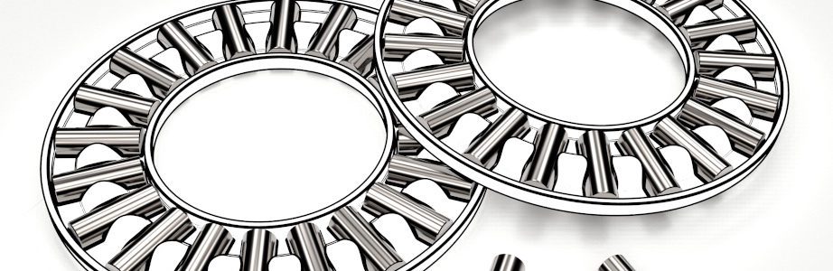 3d illustration of thrust needle bearings