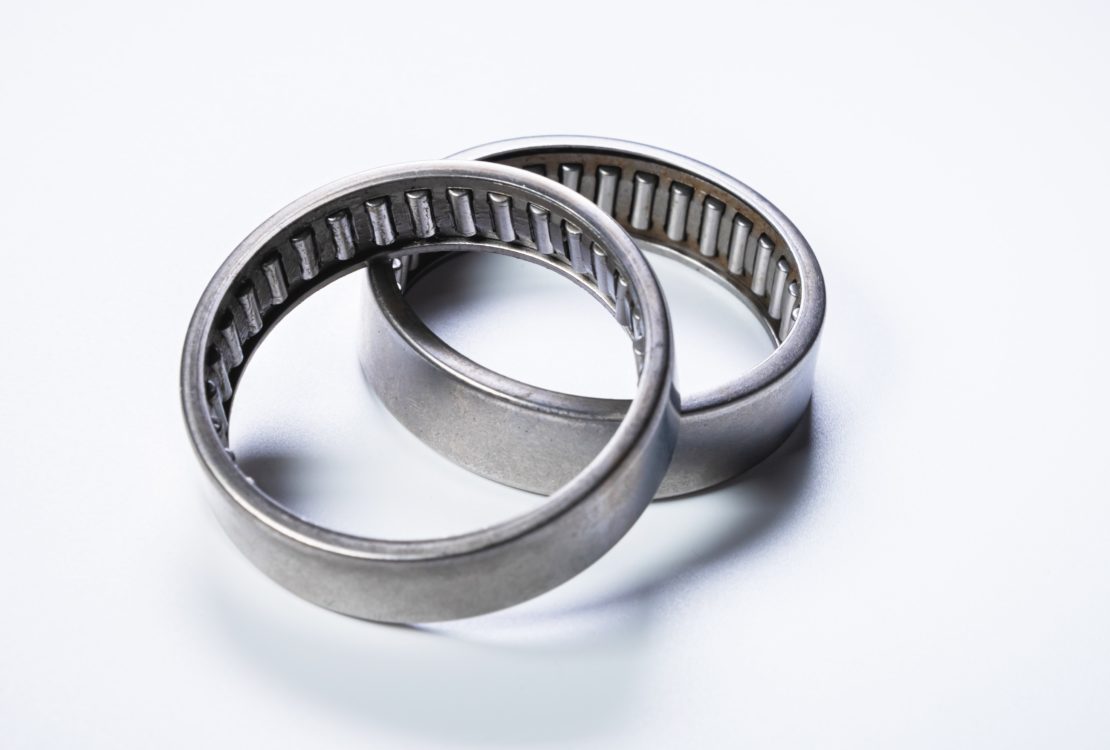 A pair of needle bearings